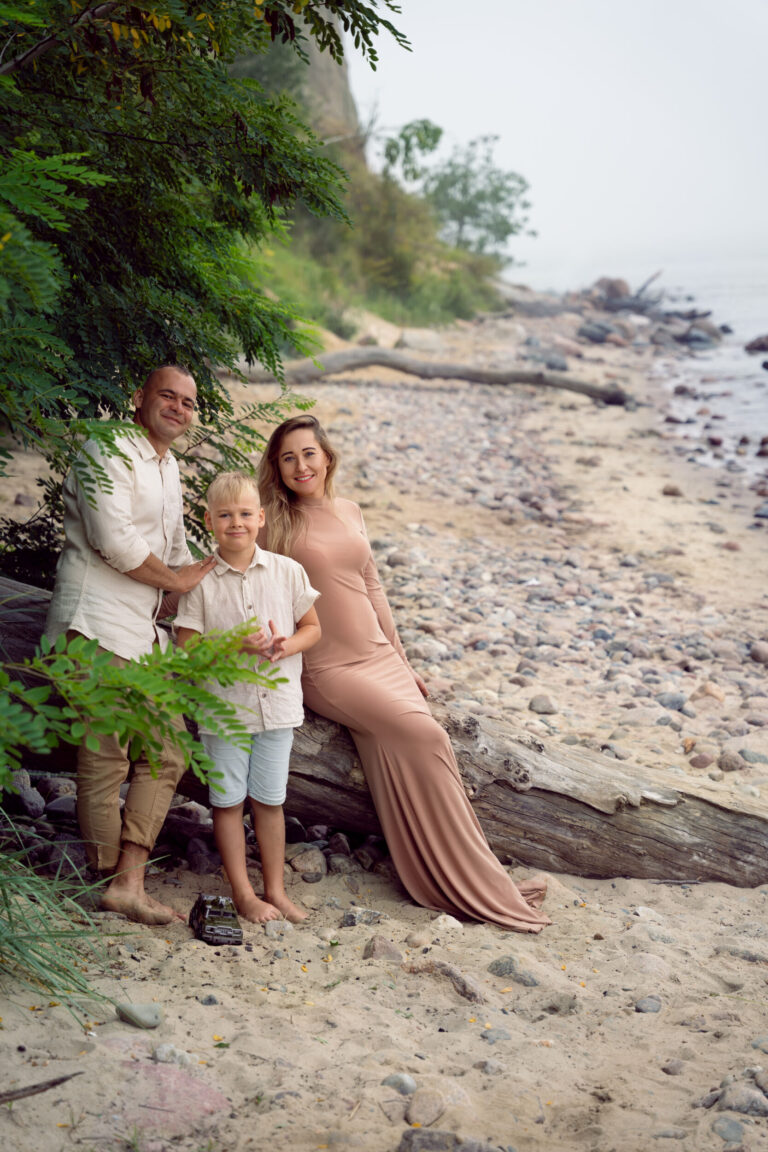 Sesja rodzinna - ciążowa Eli - Gdynia Orłowo