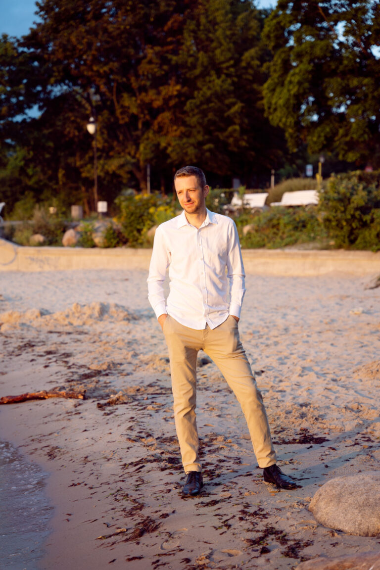 Sesja ciążowa Katarzyny w Gdyni Orłowie w nadmorskim klimacie.